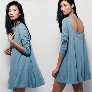 Free People FP BEACH Elise Dress BLUE